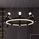 Axyaa Modern LED Chandelier Pendant Ceiling Light for Indoor Dining Room