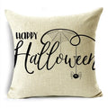 Black White Happy Halloween Trick Or Treat Pillowcase for Axyaa Décor