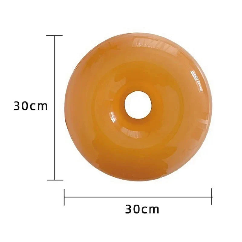 Axyaa Retro Glass Wall Lamp Touch Dimming for Living Room & Bedroom