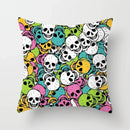 Axyaa Halloween Skull Throw Pillow Cover for Sofa Chair Bed Home Decor