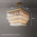 Axyaa Luxury Grand Square Chandelier Pendant Light for Living Room and Restaurant Home Decor