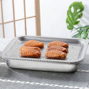 Axyaa Stainless Steel Food Storage Tray Strainer Plate for Kitchen Baking
