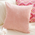 Axyaa French Red Pink Cotton Cushion Cover Set