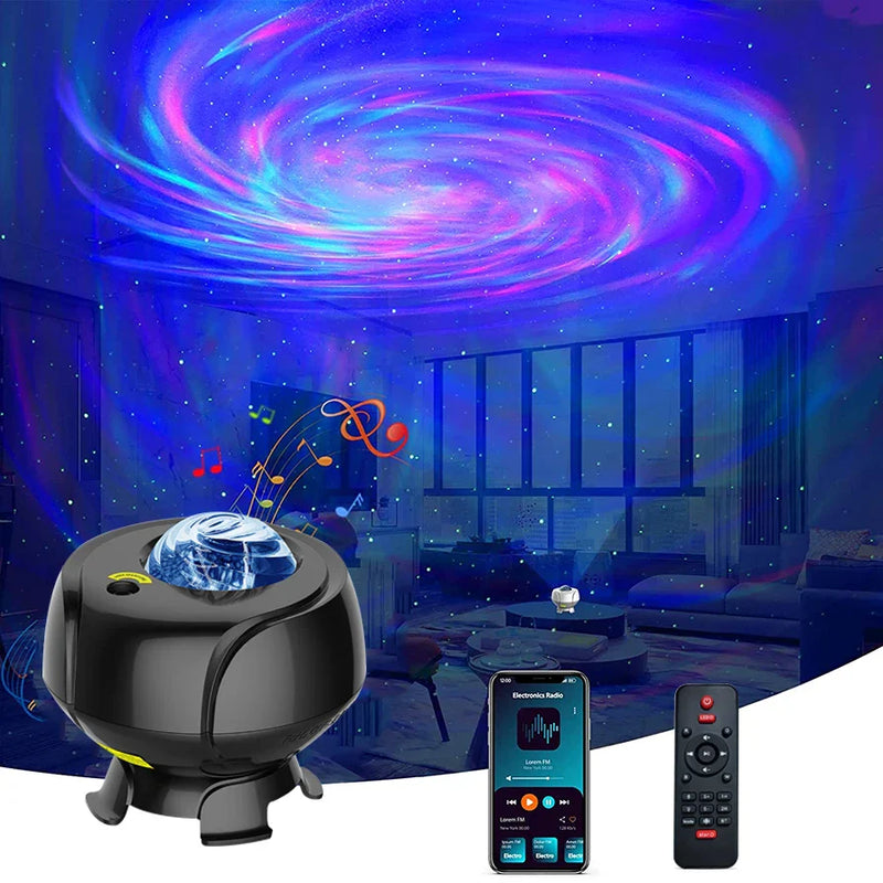 Axyaa Starry Sky Bluetooth Speaker Night Light Projector