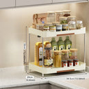 Axyaa Kitchen Storage Shelf for Seasoning Bottles: Narrow Wide Multi-Layer Organizer