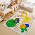 Axyaa Cartoon Girl Bedroom Carpet, Baby Crawling Mat, Plush Soft Rug