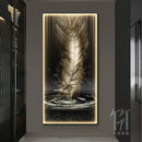 Axyaa Feather Art LED Wall Lamp for Modern Home Decor