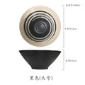 Axyaa Large Ramen Bowl Set - Ceramic Household Tableware Bowl and Plate, Ajisen Beef Noodle Bowl
