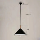 Axyaa Modern Art Iron Wood Pendant Lamp for Bedroom and Dining Room