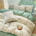Axyaa Korean Ins Style 2024 Duvet Cover Set Twin Queen Bed Linen