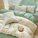 Axyaa Korean Ins Style 2024 Duvet Cover Set Twin Queen Bed Linen