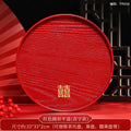 Axyaa Wooden Chinese Wedding Tray Set Home Decor Chopsticks Dry Tea Tray