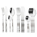Axyaa Diamond Handle Cutlery Set - Stainless Steel Dinnerware Kit