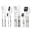 Axyaa Diamond Handle Cutlery Set - Stainless Steel Dinnerware Kit