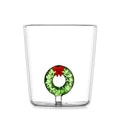Axyaa 3D Christmas Glass Mug Cup - Snowflake Tree Snowman Design