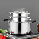 Axya Stainless Steel Steaming Cage for Xiaolongbao, Dumplings, and More