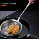 Axyaa Stainless Steel Large Colander Skimmer French Fries Strainer Kitchen Utensil