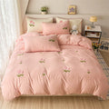 Axyaa Full Size Washed Cotton Duvet Cover Set with Sheets & Pillowcases
