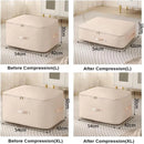 Axyaa Self Compression Duvet Storage Bag: Large Capacity Heavy Duty Moving Organizer