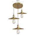 Axyaa Nordic Copper LED Pendant Light with Knob Switch for Bedroom Dinning Living Room