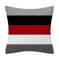 Axyaa Red Geometric Pillowcase Abstract Pachwork Cushion Cover Square Home Decor