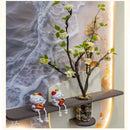 Axyaa Hydroponic Flower Mural Lamp: Sandstone Living Room Decoration