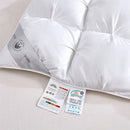 Axyaa White Goose Down Quilt Winter Duvet, Queen King Cozy Comforter