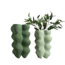Axyaa Geometric Resin Vase Sculpture Handmade Art Furnishings Bouquet Holder