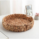 Axyaa Wicker Rattan Snack Storage Box Jewelry Dish Kitchen Supplies in Various Sizes