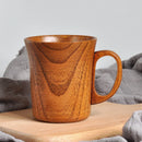 Axyaa Wooden Beer Mug with Handle - High Temp Resistant Tea Coffee Cup