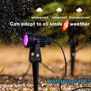 Axyaa LED RGB Lawn Spike Lamp for Garden Landscape, Remote Control, Waterproof IP65