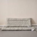Axyaa Knitted Cotton Couple Pillow White Grey 48*150cm