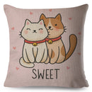 Axyaa Cartoon Cat Cushion Cover 45x45cm