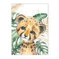 Axyaa Jungle Animals Custom Name Wall Art Poster Canvas Painting Nursery Decor