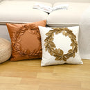 Axyaa Christmas Festival Flower Round Pillowcase for Cozy Home Decor