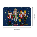 Axyaa Christmas Nutcracker Welcome Mat: Festive Home Decor Anti-Slip Carpet