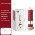 Axyaa Electric Salt Pepper Grinder Rechargeable Adjustable Coarseness One-Hand Operation RED