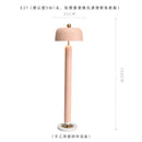 Axyaa Minimalist Mushroom Floor Lamp, Green/Pink, Decorative Lighting for Living Room