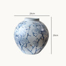 Axyaa Blue White Porcelain Ceramic Vase Home Decoration