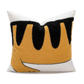 Axyaa Geometric Brown Embroidery Cushion Cover 45x45cm for Home Decoration