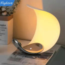 Axyaa Nordic Curl Moon LED Table Lamp for Bedroom Study Decor