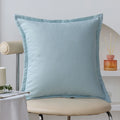 Axyaa Summer Plain Cushion Cover Ultra Soft Pillowcase for Cozy Home Decor