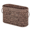 Axyaa Woven Toilet Paper Storage Basket with Handles | Large Capacity Bathroom Organizer