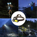 Axya High Lumen COB+LED Rechargeable Headlamp Waterproof Headlight