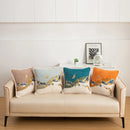 Axyaa Nordic Chenille Feather Embroidery Throw Pillowcase for Home Decor