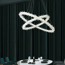 Axyaa Crystal Chandelier for Living Room - Modern Indoor Lighting Fixture