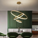 Axyaa Modern Iron Ceiling Chandelier for Home Decor - Indoor Pendant Lighting