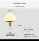 Axyaa White Glass LED Desk Lamp for Study and Bedroom