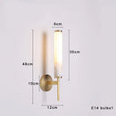 Axyaa Marble Copper Luxury Wall Lamp for Hotel Homestay, Living Room, Bedroom