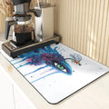Eye Print Watercolor Style Absorbent Drying Mat & Coasters Set by Axyaa
